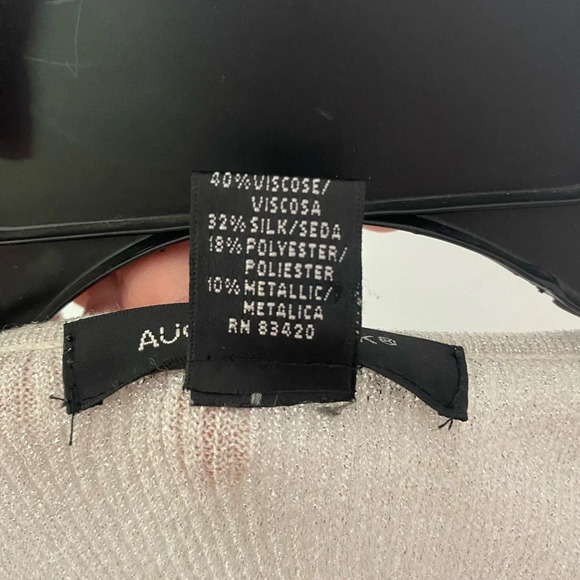 August Silk Cream Sleeveless Blouse - Picture 5 of 5